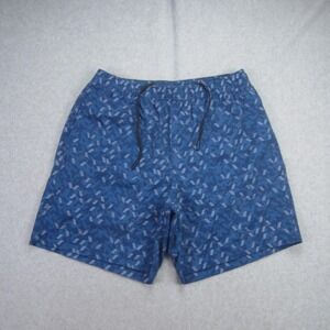 Chubbies Swim Trunks Mens Medium Blue Geometric Print Boxer Lined Board Shorts